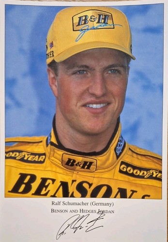 Autogrammkarte ralf schumacher - autogrammkarte,