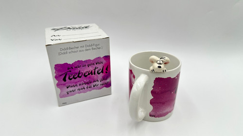 Diddl becher mit figur - becher,