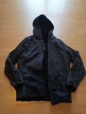 Outdoor Sweatjacke, Jacke, Strickjacke gefüttert Gr. 152 grau meliert, pocopiano