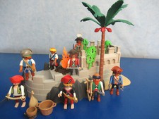 Piraten Festung Palme 7  Figuren z 5135 6678 4290 Piratenschiff Playmobil 7129