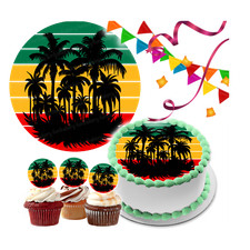 Reggae palmen tortenbild - reggae,