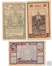 3 Banknoten Notgeld der