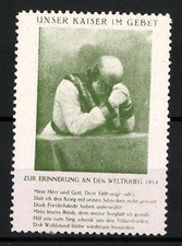 Reklamemarke unser kaiser - kaiser, im