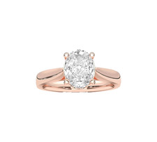 14K Rose Gold Kunstdiamanten