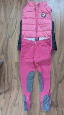 Reit-Set  in Pink  Kinder Hose von Pikeur + Weste von Riding Camp