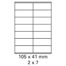 2.000 Bogen Etiketten weiß