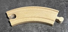 Gebogene Schiene - kurz - Holzeisenbahn - Brio/Eichhorn kompatibel - Nichtr.