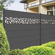 WPC Sichtschutzzaun Anthrazit