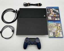 Sony Playstation 4 500GB Spielkonsole | Schwarz + 2 Spiele | PS4 Konsole