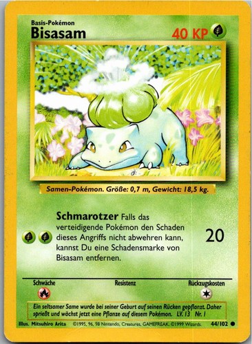 Pokémon bisasam 102 - pokémon, base