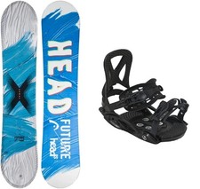 HEAD Rowdy 90 Kinder Snowboard Set inkl. ELFGEN Bindung Gr. XS schwarz NEU