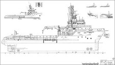 PACIFIC BUCCANEER. Bohrinselversorger. Modellbauplan M 1:50