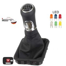 Shift gear knob gaiter leather