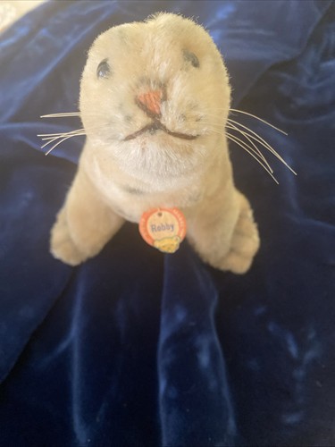 Steiff robbe robby mit schild - steiff,