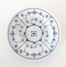 DDR Vintage Jäger Eisenberg Suppenteller Essteller Indisch Blau Strohblume