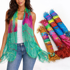 Schal Chiffon Batik Bunt