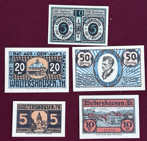 Notgeld waltershausen - x,