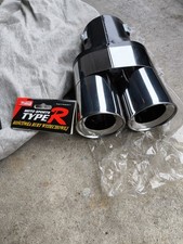 Universal Auspuffblende Doppelrohr Type R Honda