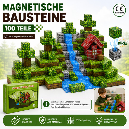 Magnetische bausteine 100 - magnetische,