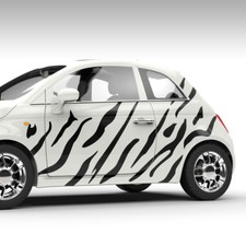 Aufkleber Camouflage Zebra Streifen Safari Tarnmuster Auto Dekorset #1313
