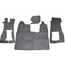 Graue Fußmatten Aus Öko-Leder + Motorabdeckung Für SCANIA R NEXTGEN (2016 +) Lkw