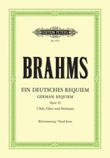Ein deutsches Requiem op. 45 | Klavierauszug | Johannes Brahms | Taschenbuch