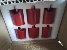 6 Elambia Kerzen in Rot