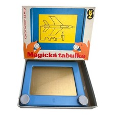 DDR CSSR magicka tabulka Magische Tafel Blau mit Verpackung + Beilegern 1976