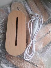 Posten: 10x LED Holz-Sockel, 7 Farb Modus, mit USB Kabel Anschluss