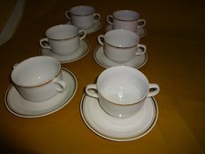 6 x Suppentassen+Unterteller
