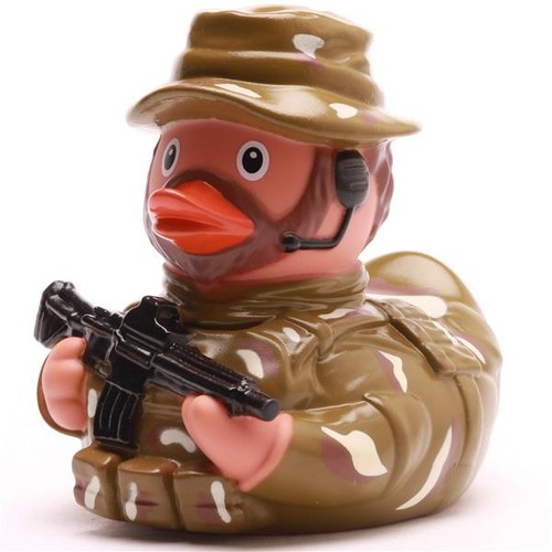 Badeente soldat quietscheente - soldat,