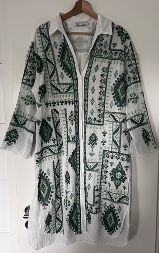 Zara long button down - long,