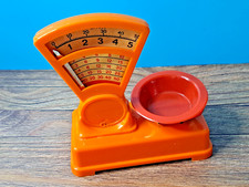 DDR Kaufmannsladen Zubehör WAAGE orange VINTAGE Ostalgie