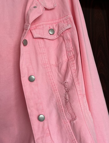 Jeansjacke rosa kurz - rosa, (neon)