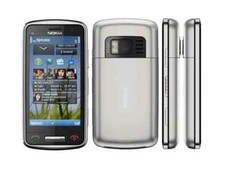 Nokia C6-01 in Silber Handy