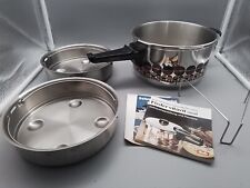 Fissler Vitafit Royal Nr. 738 Schnellkochtopf mit Einsatz und Gebrauchsanweisung