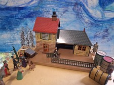 Blechspielzeug bing bahnhof - ,