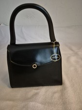 Original COMTESSE Lederhandtasche 50er/60er Jahre *neuwertig*, Leder, Schwarz