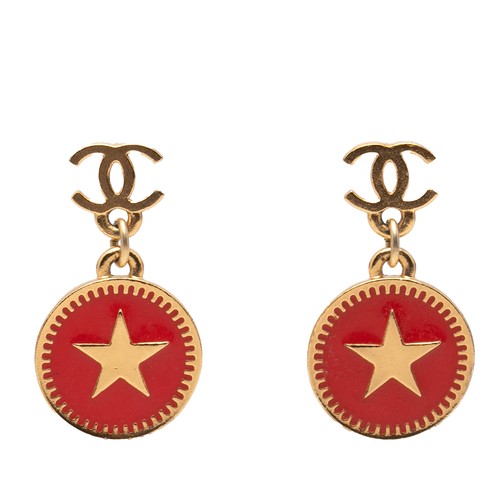 Chanel gold plated enamel - chanel,