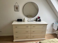 schubladenschrank Schlafzimmer  Kommode weiß 