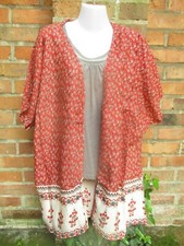 Poncho Jacke Überwurf rot