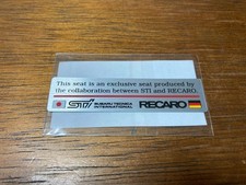 SUBARU IMPREZA WRX STi RECARO