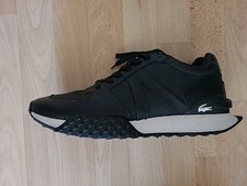 Herren Lacoste Schuhe Sneacker  Schwarz Gr.45 Neuwertug! L-Spin Deluxe