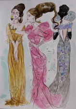 Modezeichnung aus dem Jahre