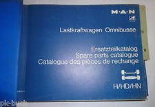 Spare parts list MAN trucks