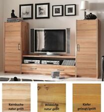 Massivholz Anbauwand Kiefer Buche o Eiche geölt Wohnzimmer schrank-wand Wohnwand