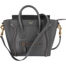 Céline Grey Leather Luggage
