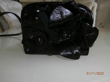 ZARA Tasche Lackleder Schwarz