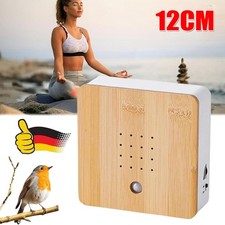 Vogelgezwitscher Soundbox Bambus mit Bewegungsmelder - Vogelgeräusche Musikbox