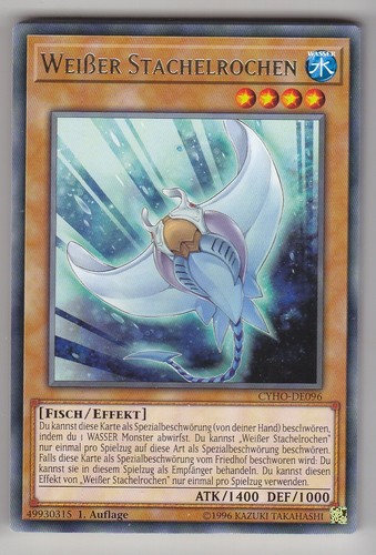 Weißer stachelrochen - yu-gi-oh,